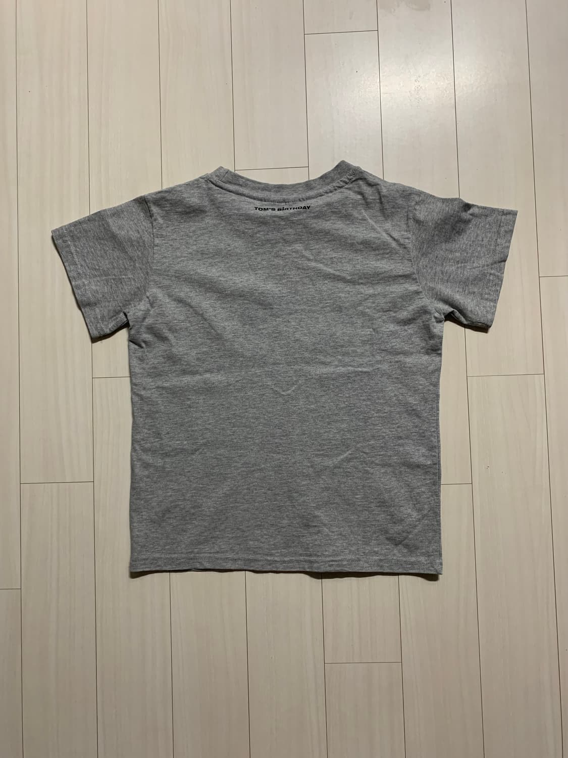 톰스벌스데이 베이비 하프 티셔츠 그레이 1size 상품이미지2