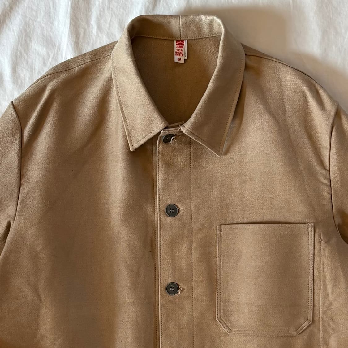 [56] 70s 독일 rofa 헤비 몰스킨 워크 자켓 상품이미지2