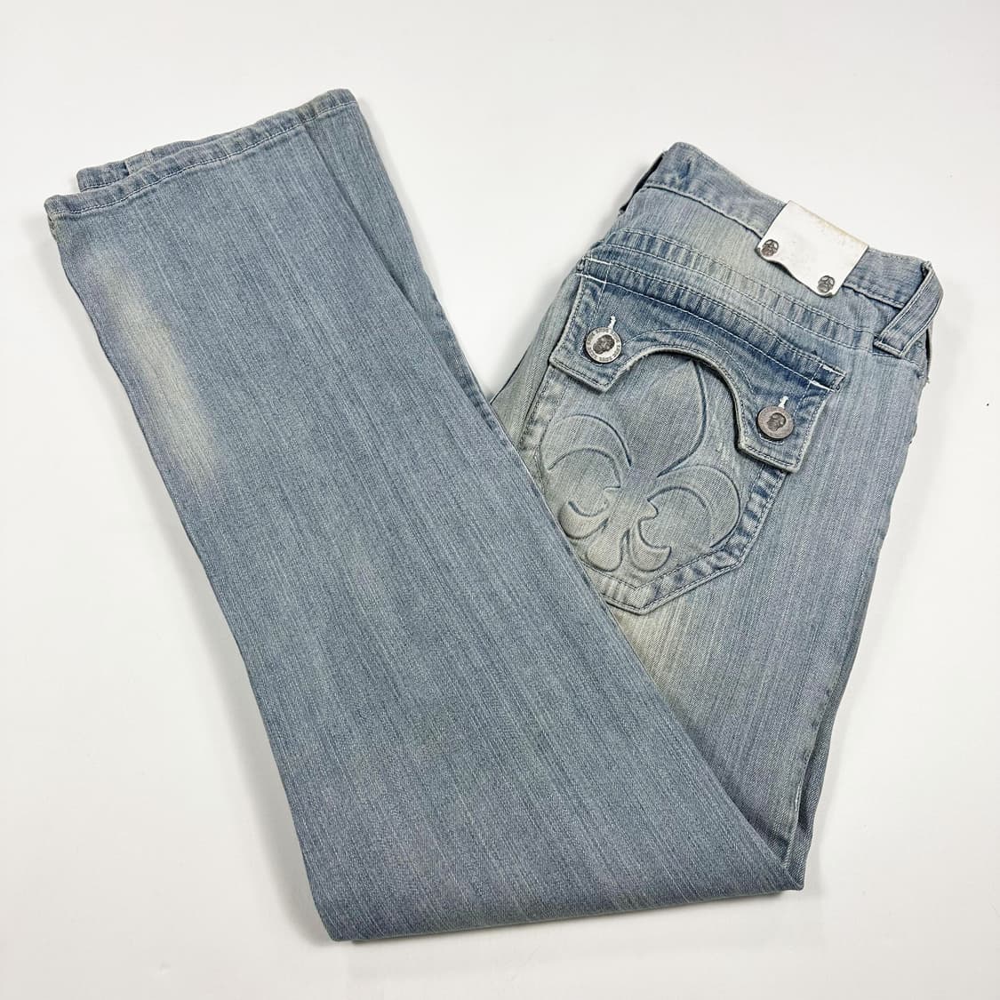 VTG 빈티지 USA 워싱 연청 데님팬츠 (33인치) 상품이미지2