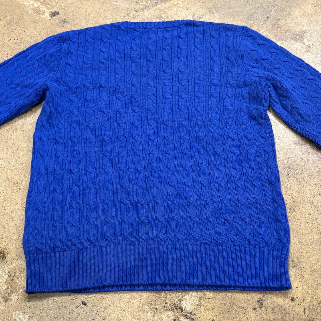 폴로 랄프로렌 블루 꽈배기 니트 상품이미지4