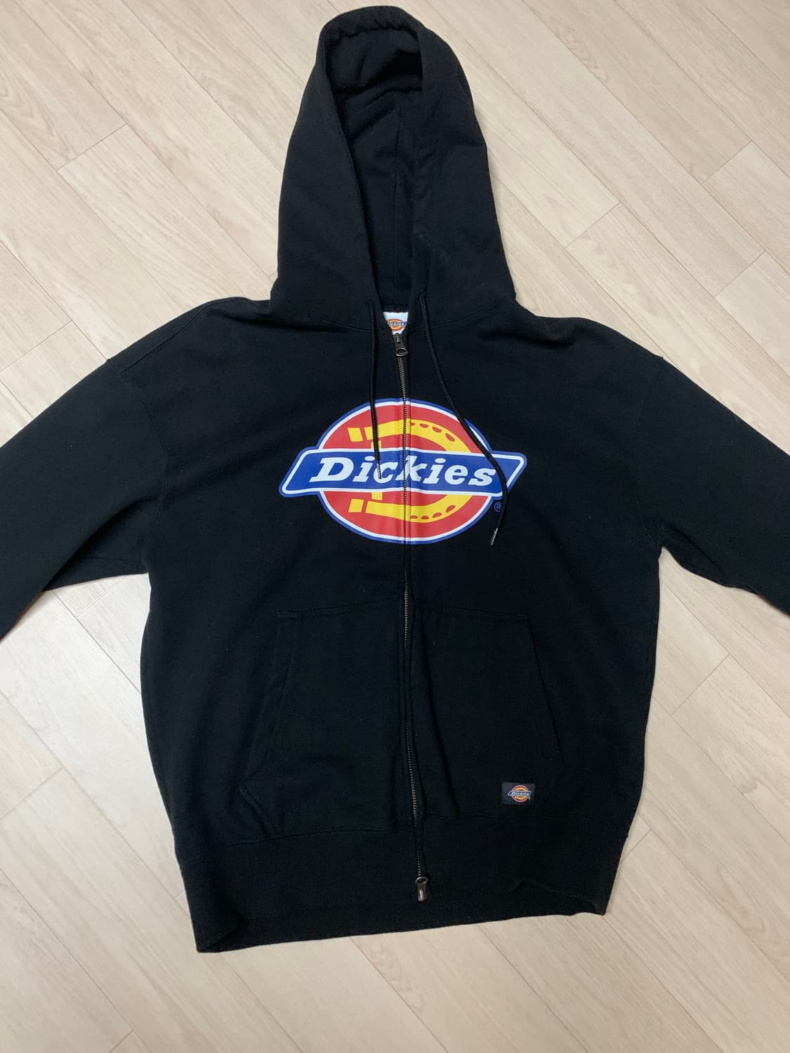 디키즈 로고 블랙 후드집업m사이즈 상품이미지1