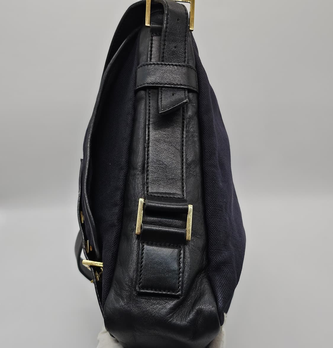 정품 입생로랑 빈티지 캔버스 메신저백 상품이미지4