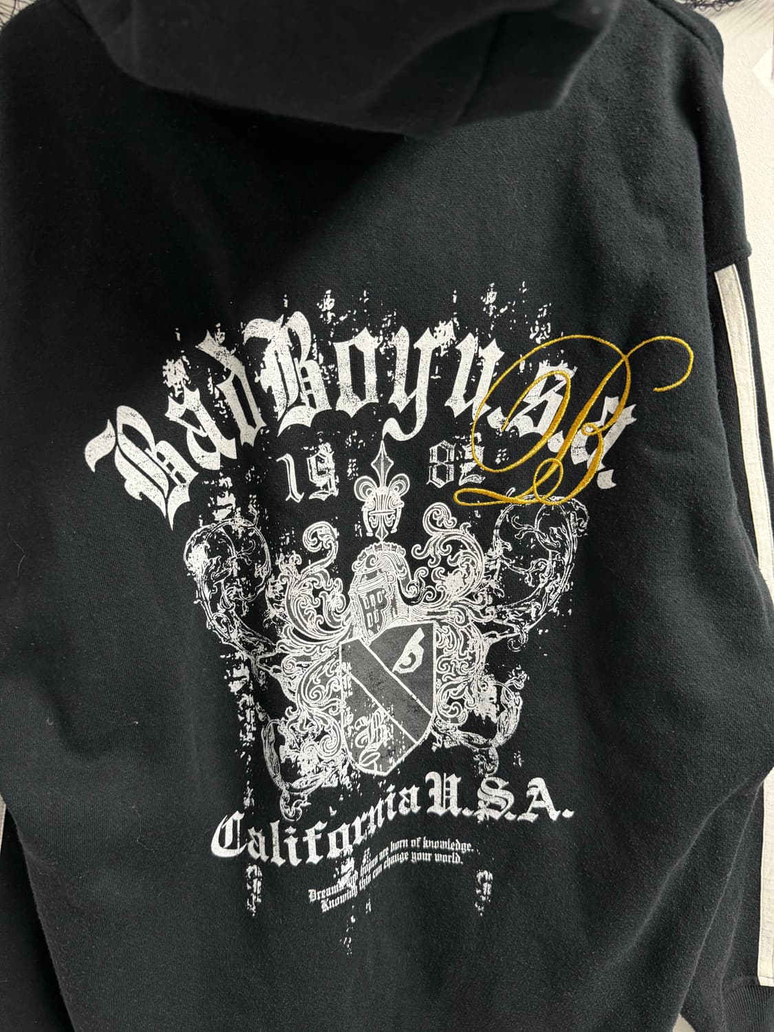 Bad boy printing fur hood zip up  상품이미지4