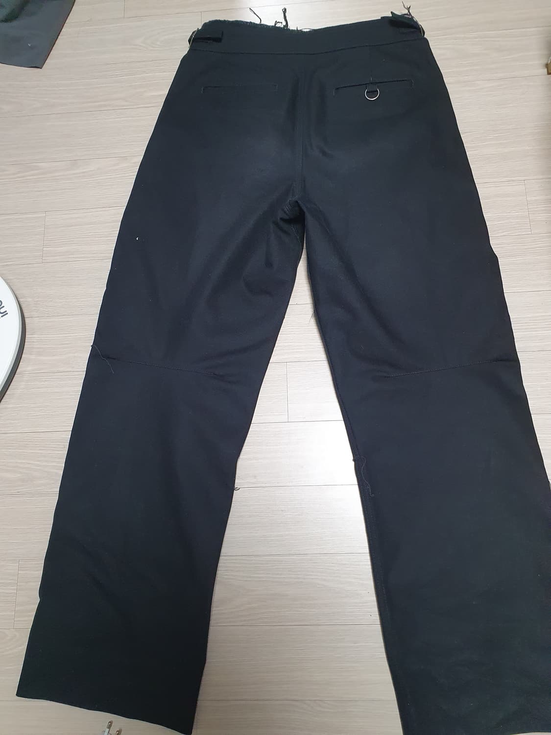 라프시몬스 19AW 패널링 팬츠 블랙44 상품이미지3