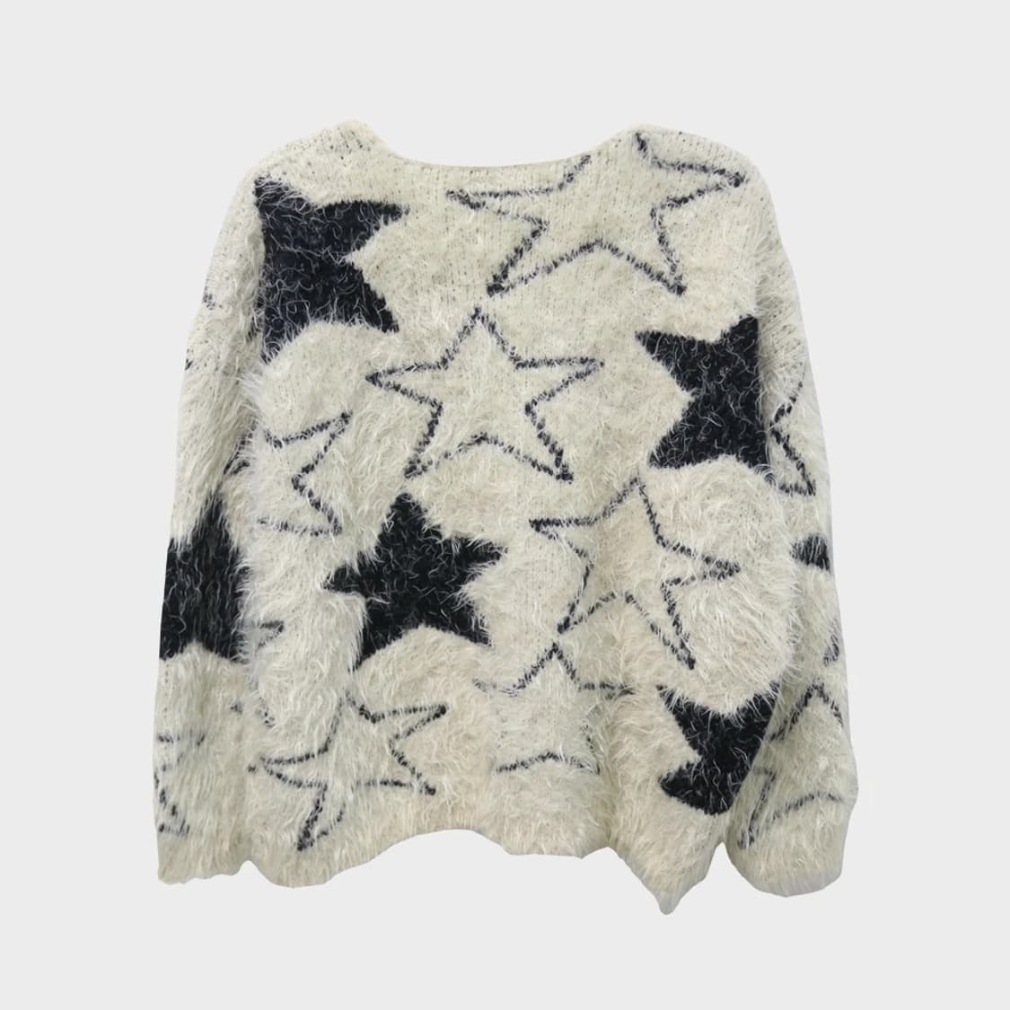 LINOSUG 별 패턴 브이넥 니트 61230 상품이미지2