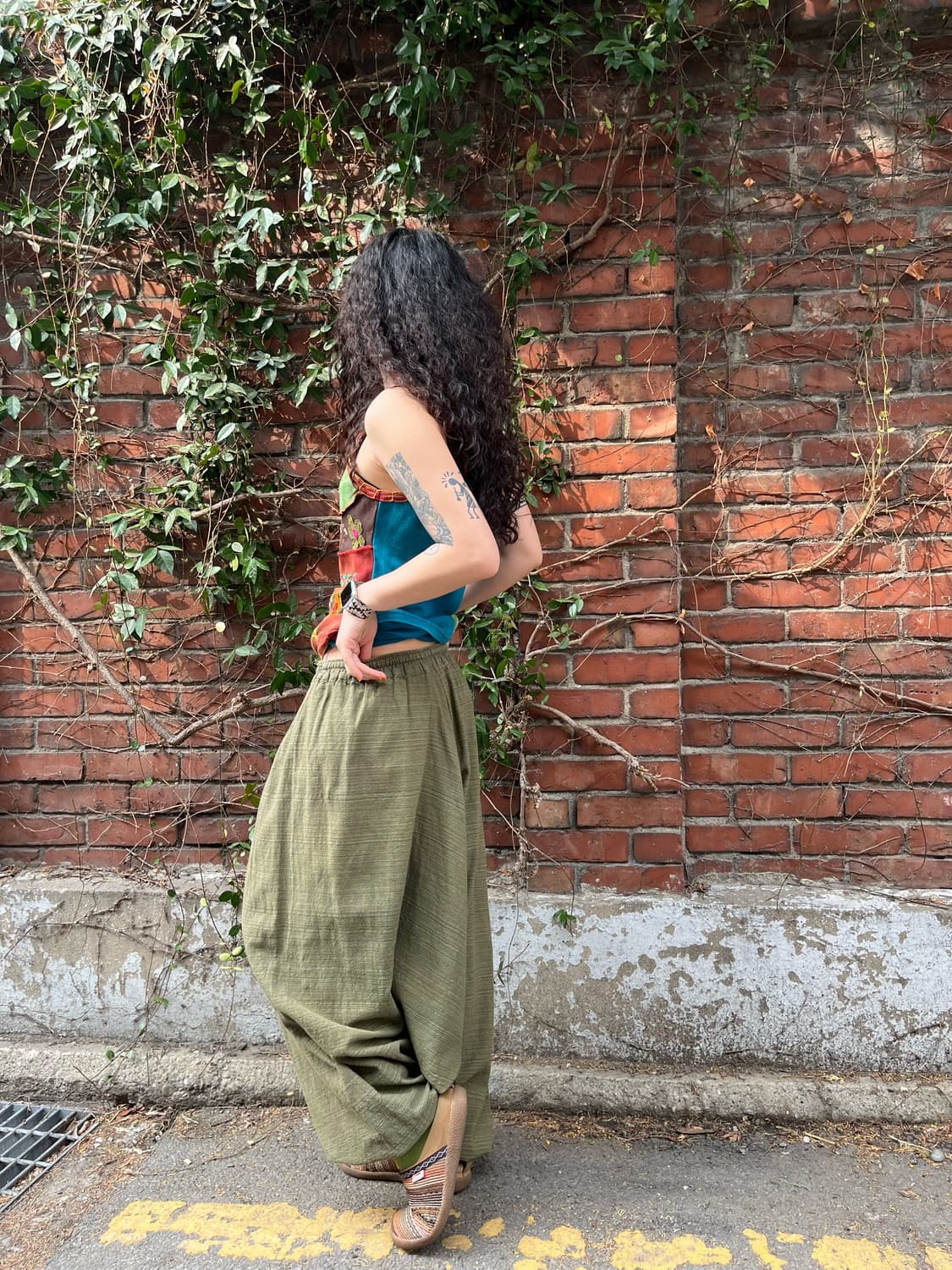 카키 히피 사무엘 팬츠 상품이미지5