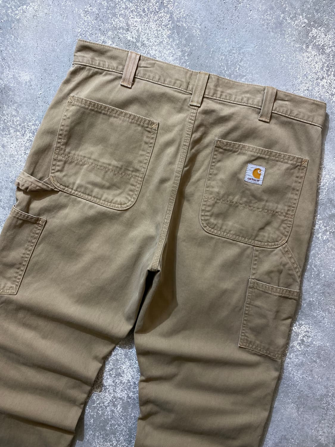 [34] Carhartt 칼하트 베이지 릴렉스 핏 카펜터 워크팬츠 상품이미지2