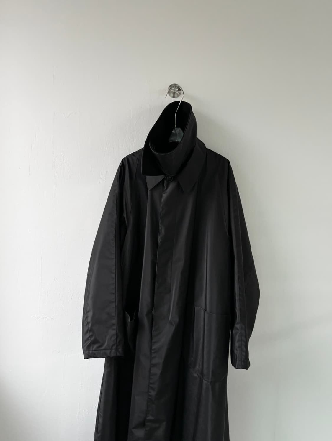 엠포리오 아르마니 96AW 하이넥 코팅 코트 상품이미지2