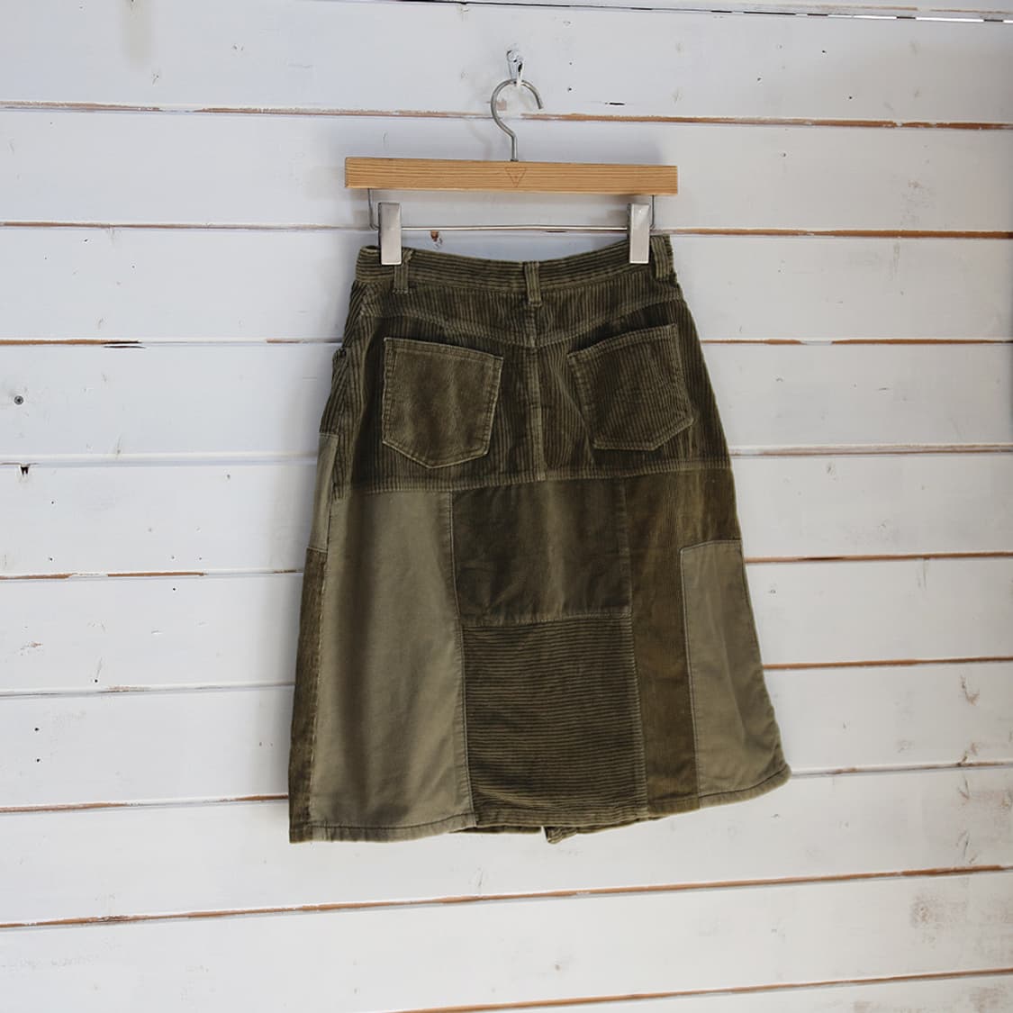 jouer aux echecs 패치워크 코듀로이 스커트 (여성용 25) 상품이미지2