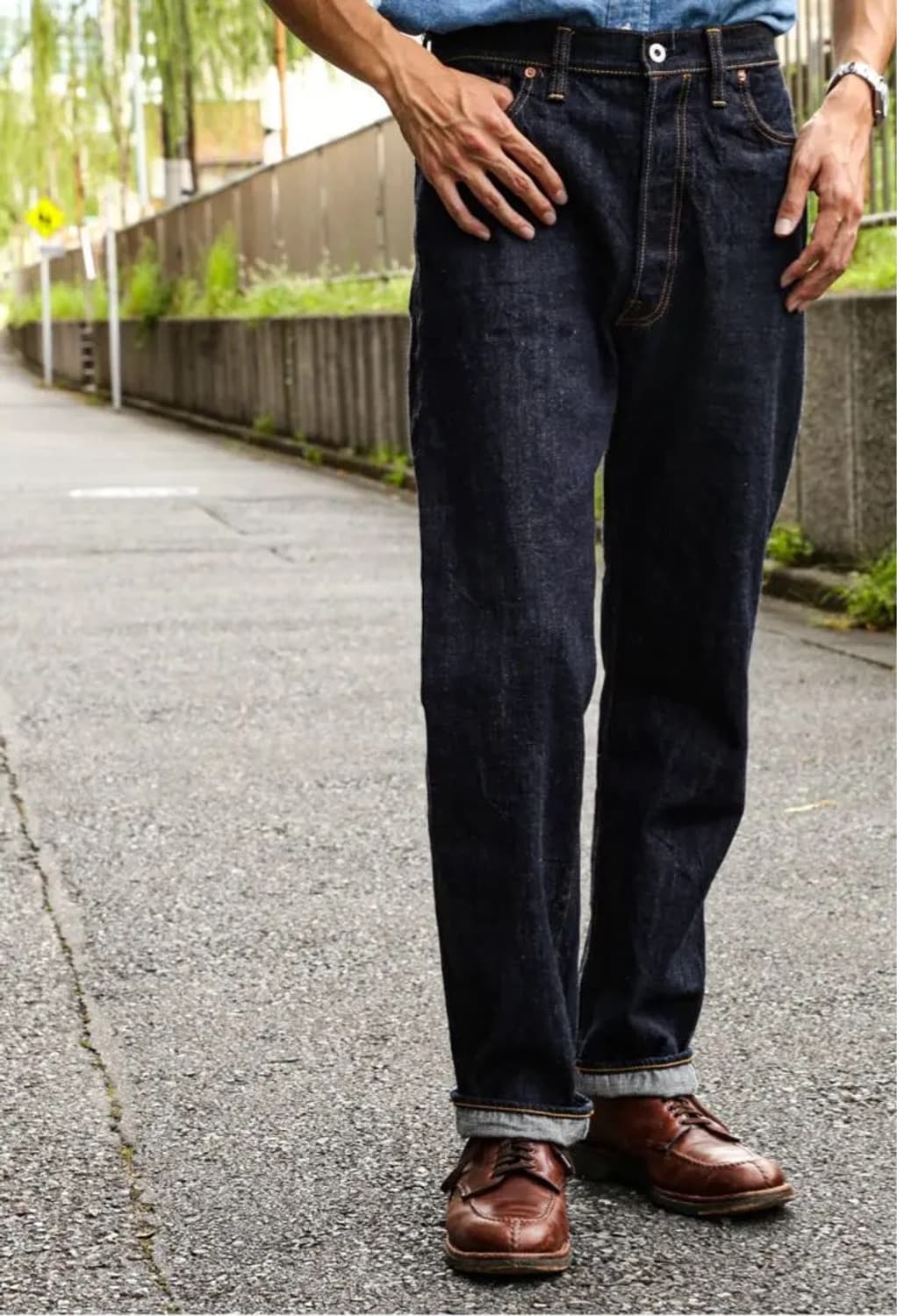 오베르쥬 해도면 데님 32사이즈 carib xx 상품이미지5