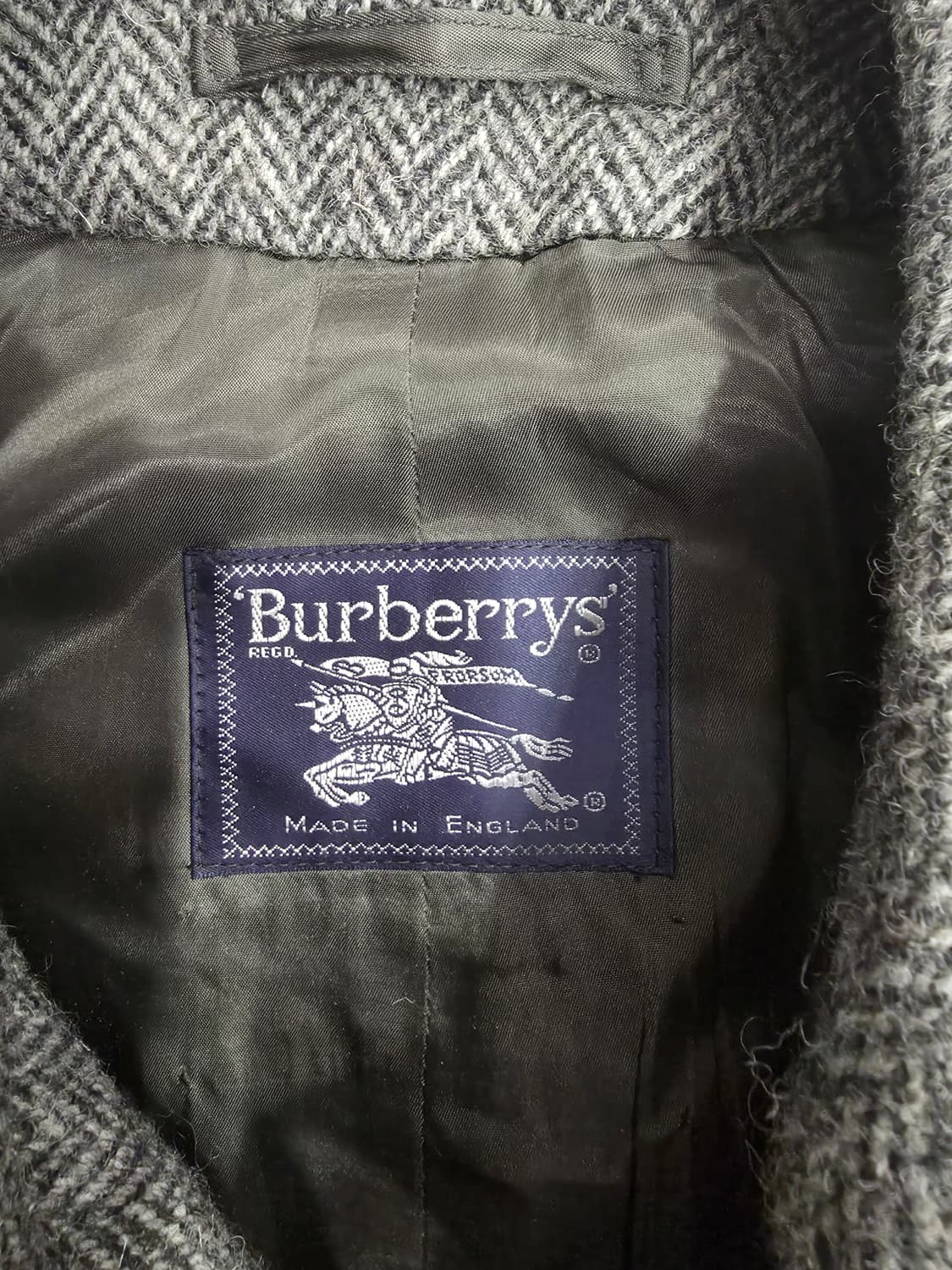 버버리 헤링본 해리스 트위드 코트 상품이미지3