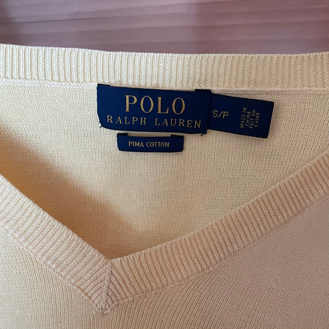 폴로 피마 코튼 브이넥 니트 상품이미지3