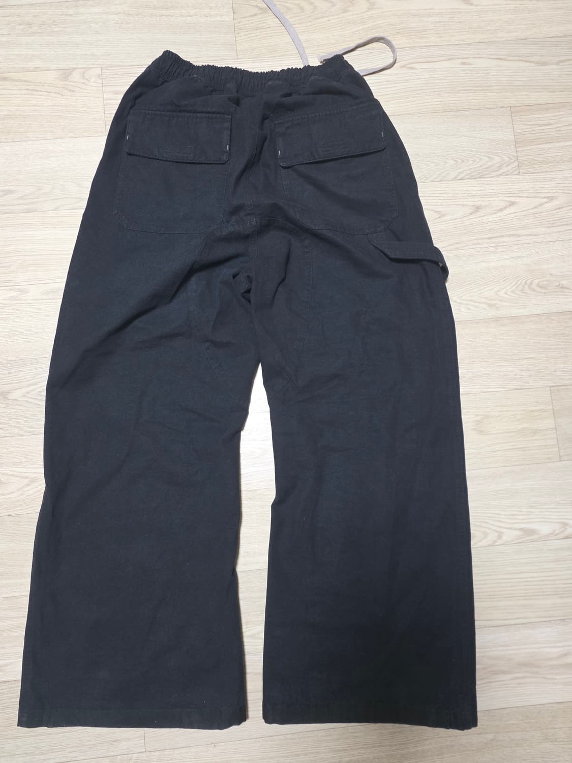 (2) 폴리테루 페인터 파자마 팬츠 블랙 상품이미지3