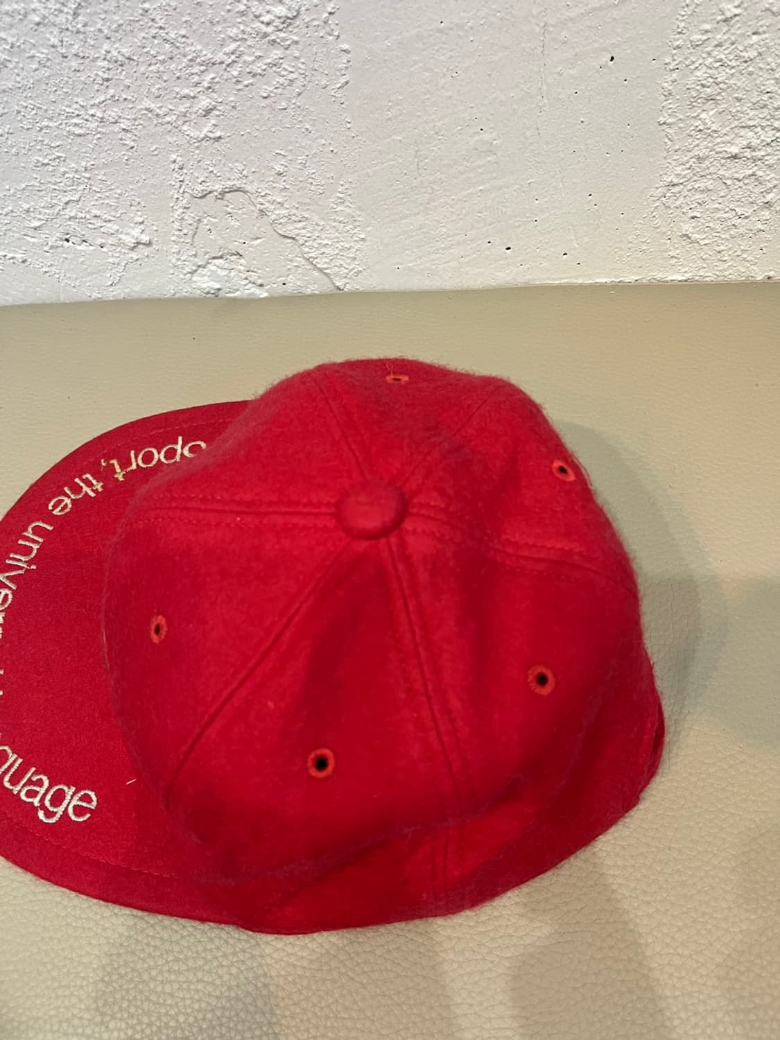 80-90s 빈티지 아식스 울 캡 모자 Made in JAPAN 상품이미지5