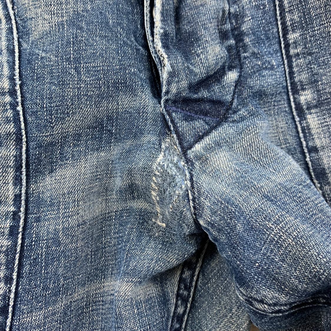 00‘s 스톤아일랜드 아카이브 로고 데님 팬츠 상품이미지10