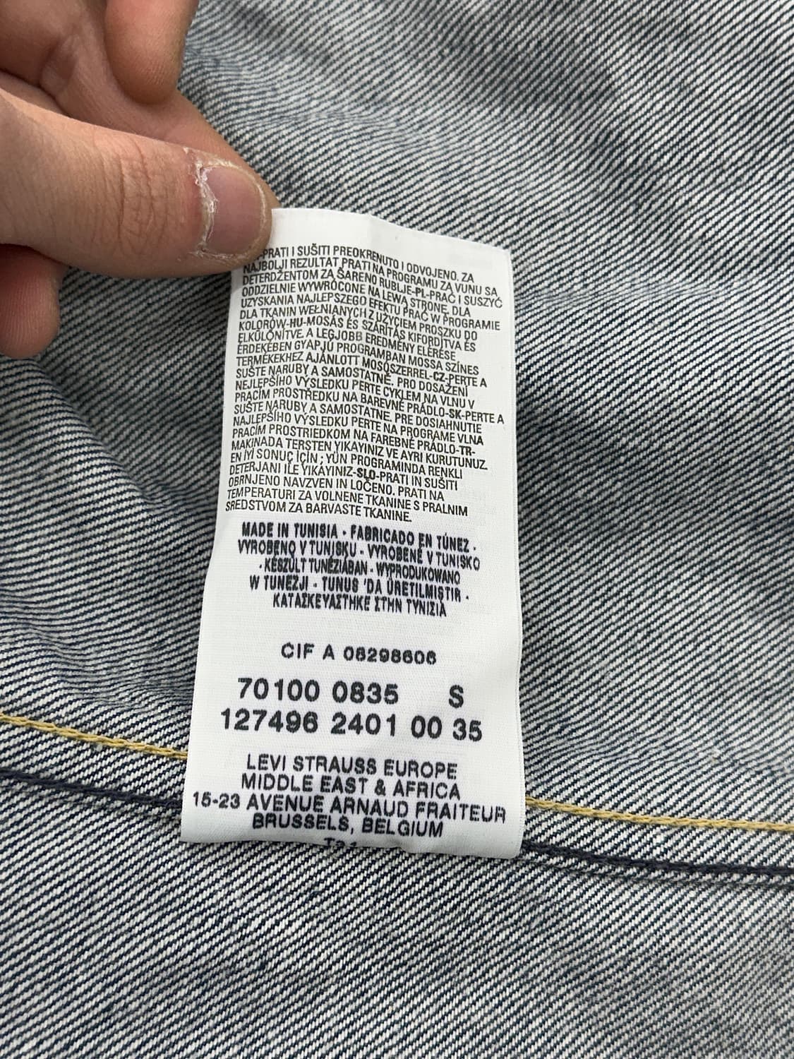 리바이스 엔지니어드 인디고 블루 데님 트러커 자켓 상품이미지8