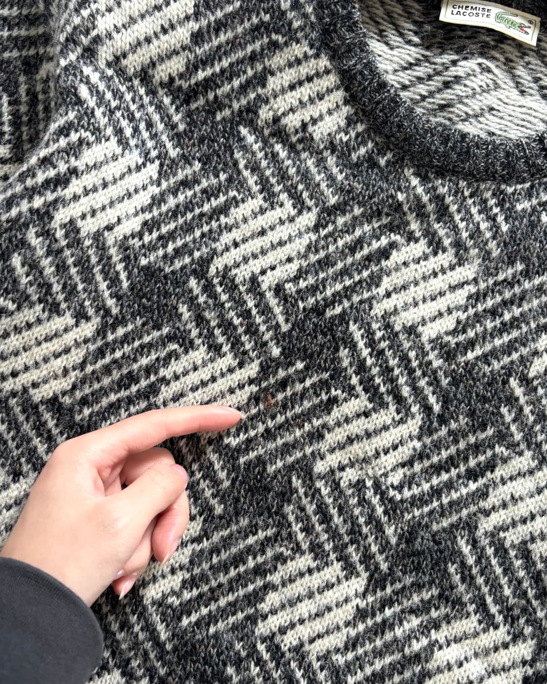 Lacoste 라코스테 지오메트릭패턴 울 니트 상품이미지6