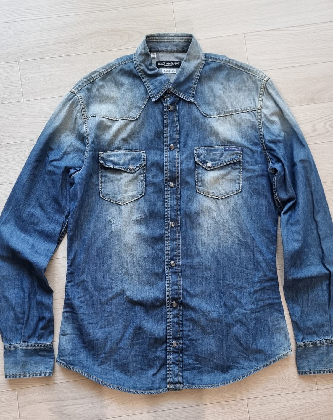 돌체앤가바나 데님 셔츠 상품이미지1