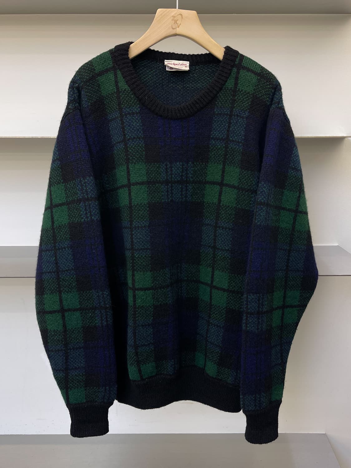 마이클로스 잉글랜드 블랙와치 울 니트 상품이미지1