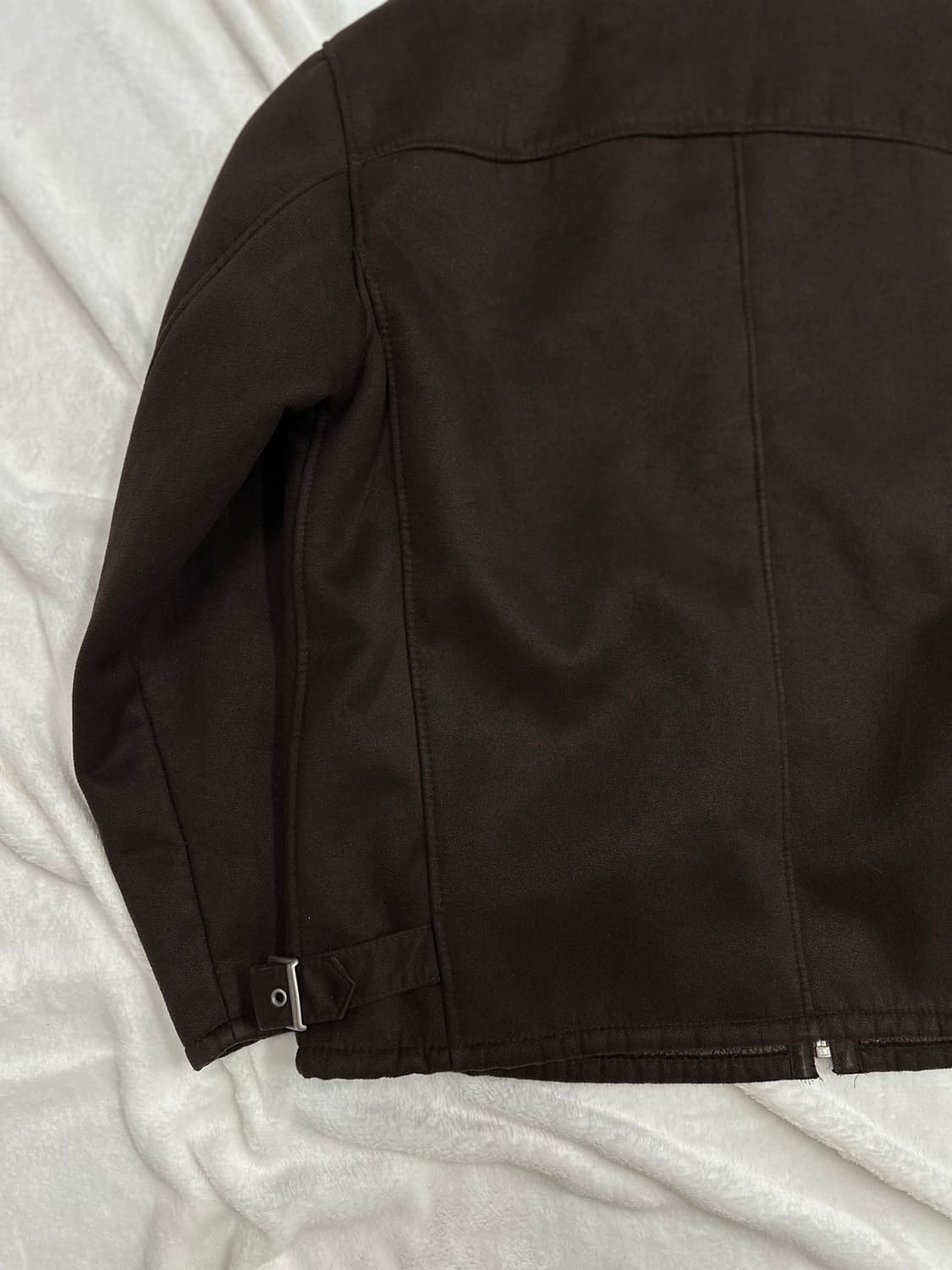 (100)빈티지 B-3타입 페이크 무스탕 딥 브라운 상품이미지7