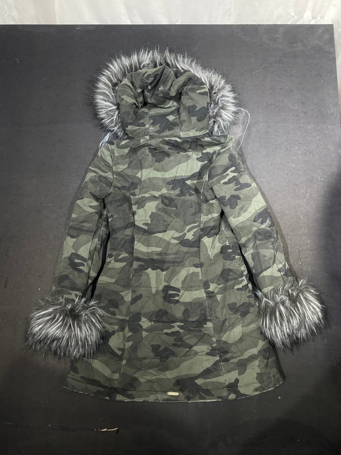 일본빈티지 라디 RADY 오네 갸루 퍼 야상 울프죠 카모 자켓 M 상품이미지4