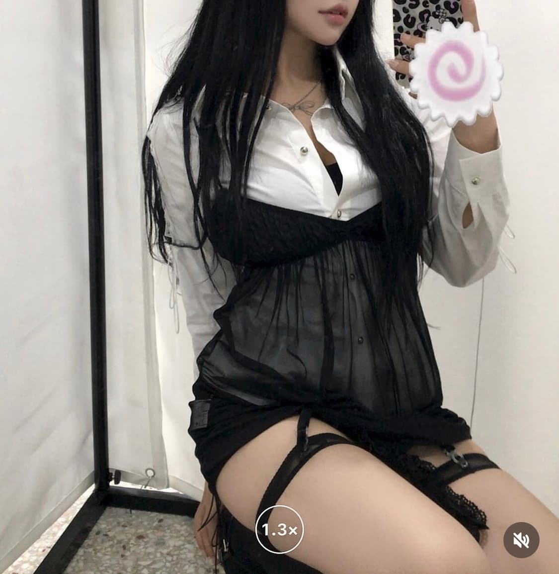루즈슬립오버 오알진 Bite love, 코르셋 실버팁 셋업 상품이미지1
