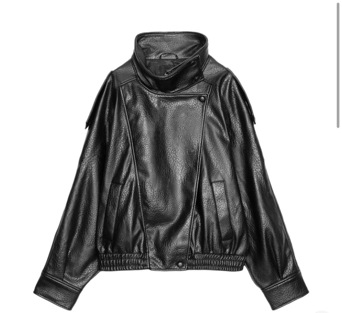 [S,L] 자라 포우 레더 자켓 상품이미지1