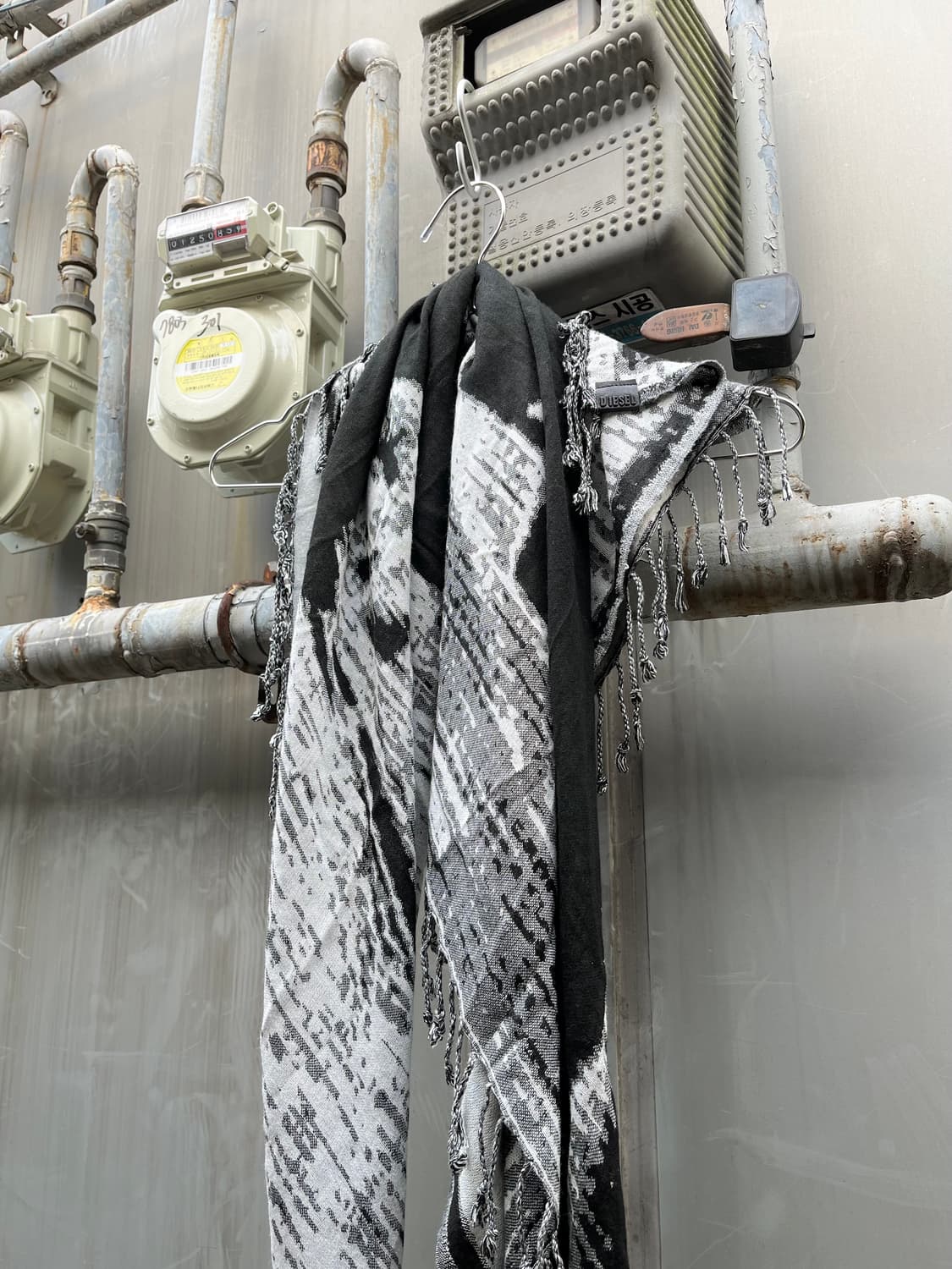 디젤 코튼 스톨 스카프 상품이미지3