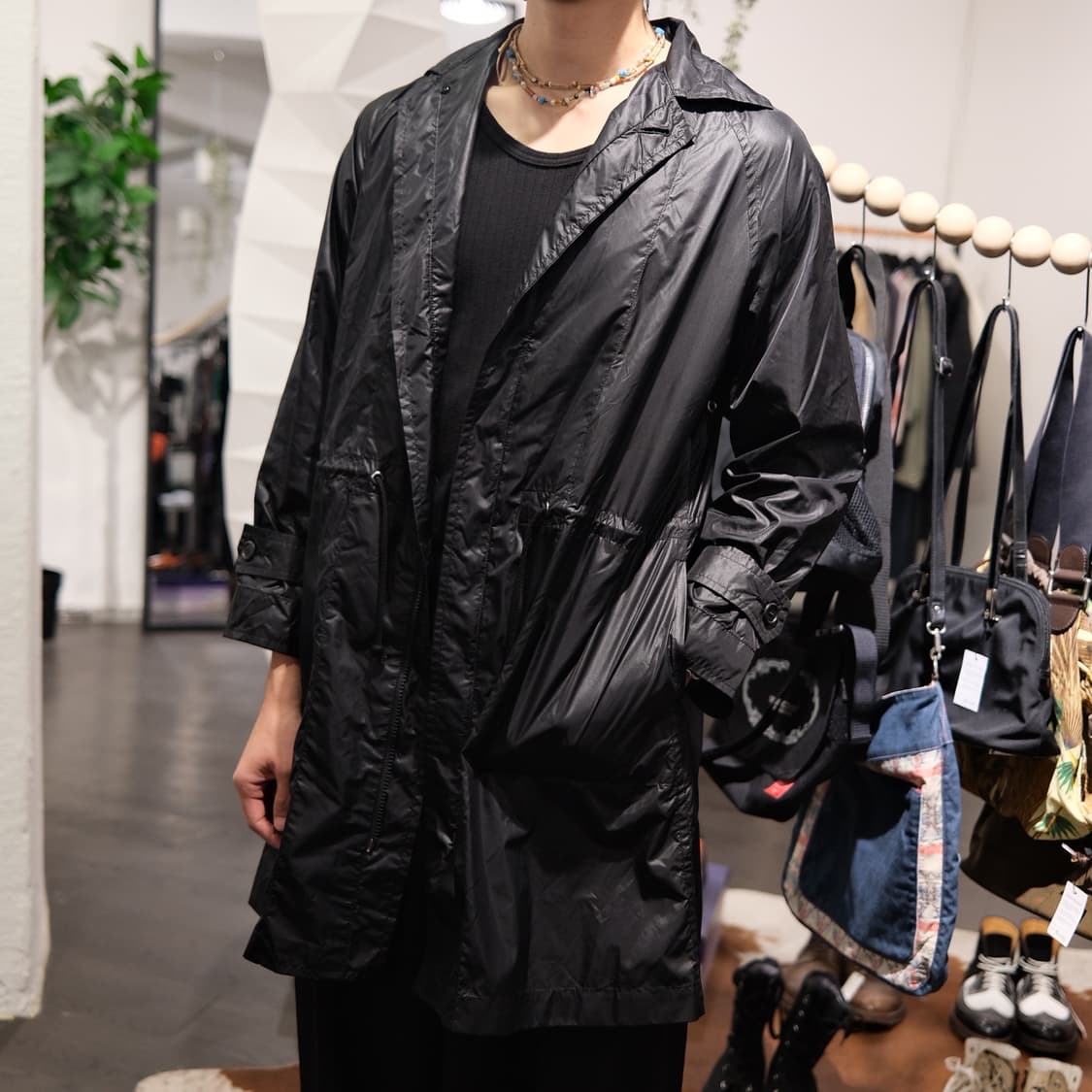 요지야마모토 나일론 트렌치코트 상품이미지4