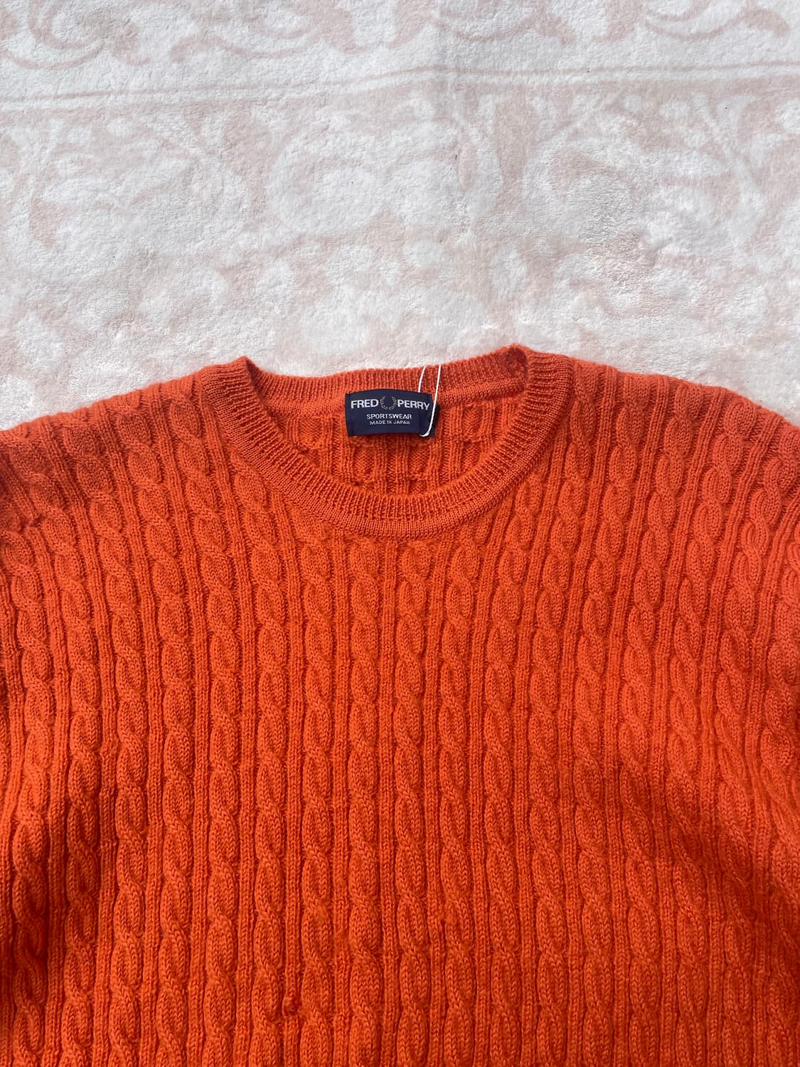 Fred Perry 오렌지 케이블 니트 (Made in Japan) 상품이미지3