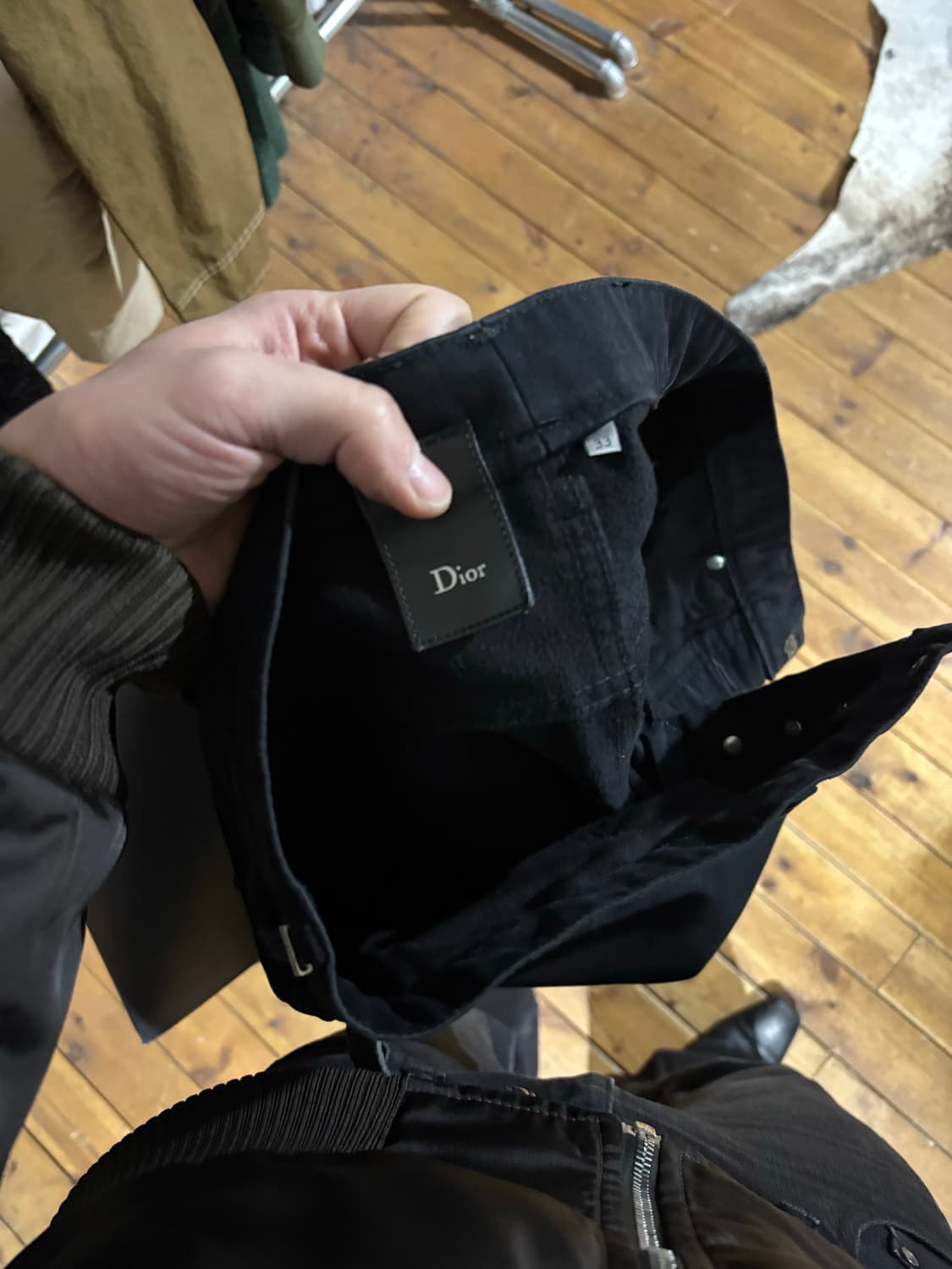 디올옴므 왁스 데님 팬츠 상품이미지7