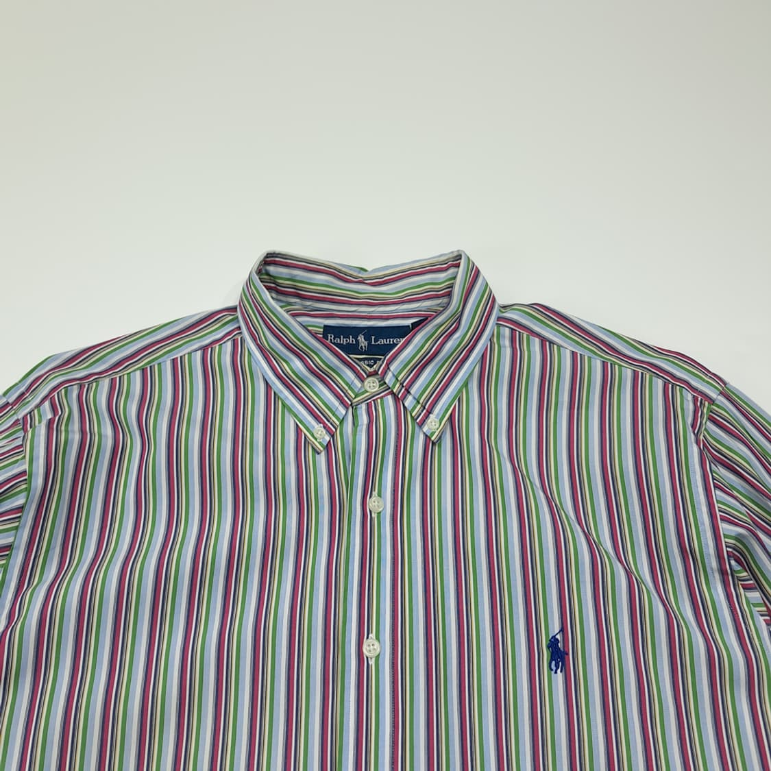 CL951 XL 폴로 00s 올드스쿨 클래식핏 멀티 스트라이프 셔츠 상품이미지2