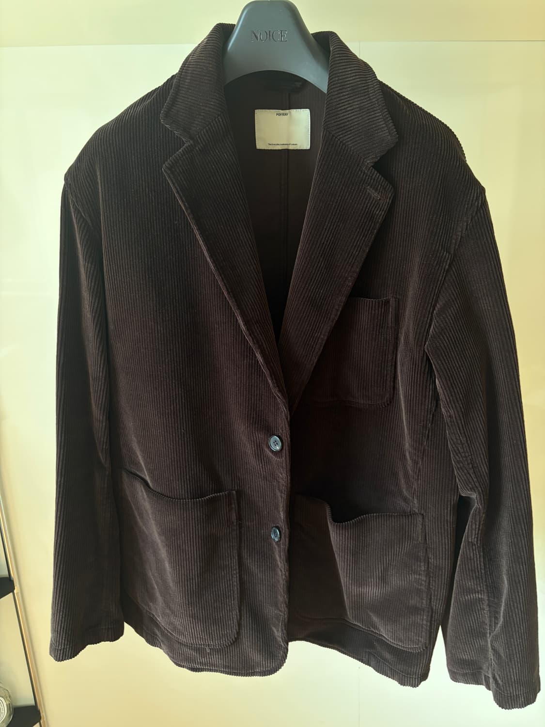 포터리 코듀로이 블레이저 다크 브라운  상품이미지2
