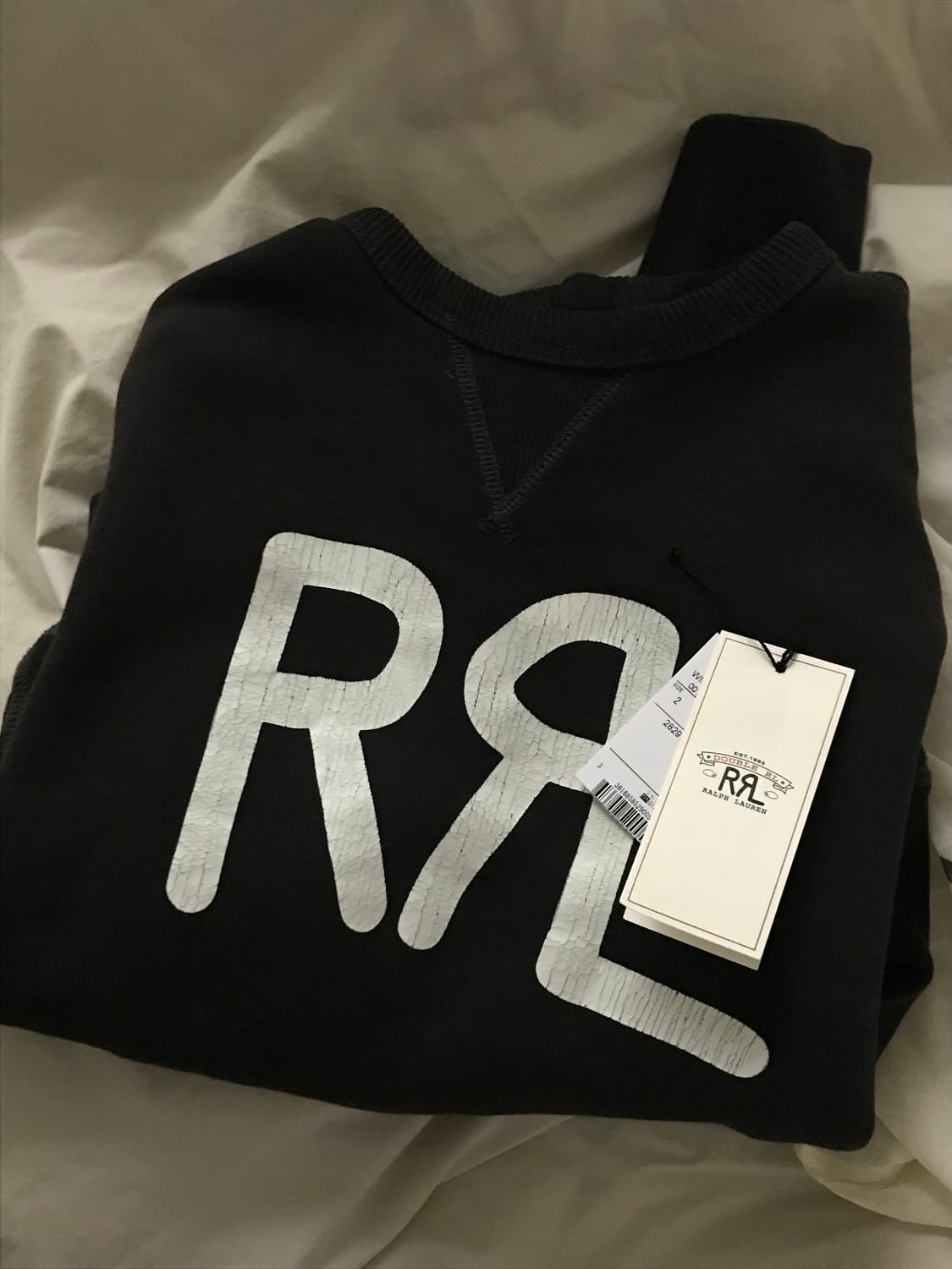 더블알엘 RRL 로고 코튼 블렌드 플리스 스웨트셔츠 상품이미지1