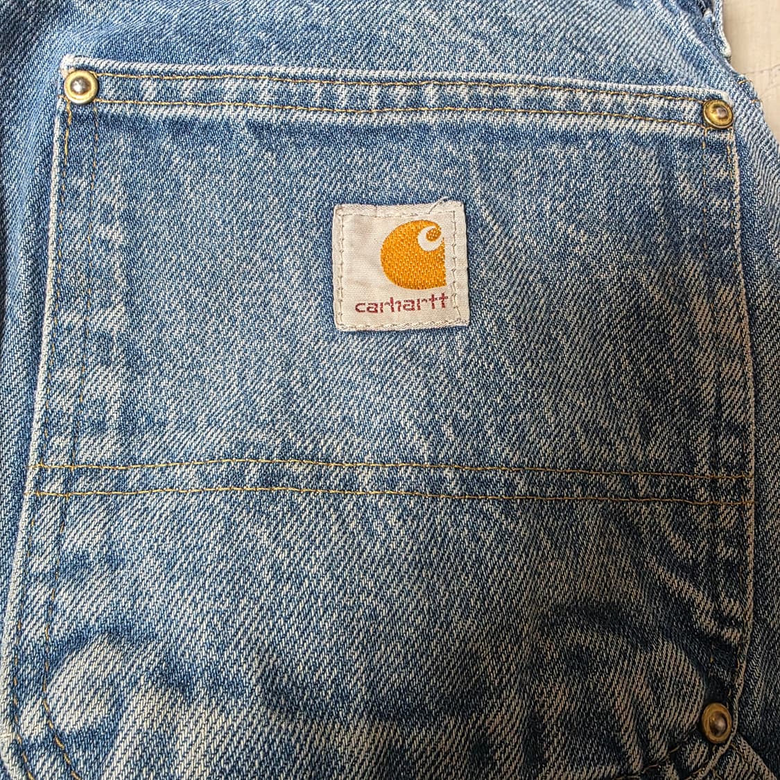 [38X34] 빈티지 칼하트 더블니 B07 DNM 데님팬츠 트래쉬드 상품이미지6