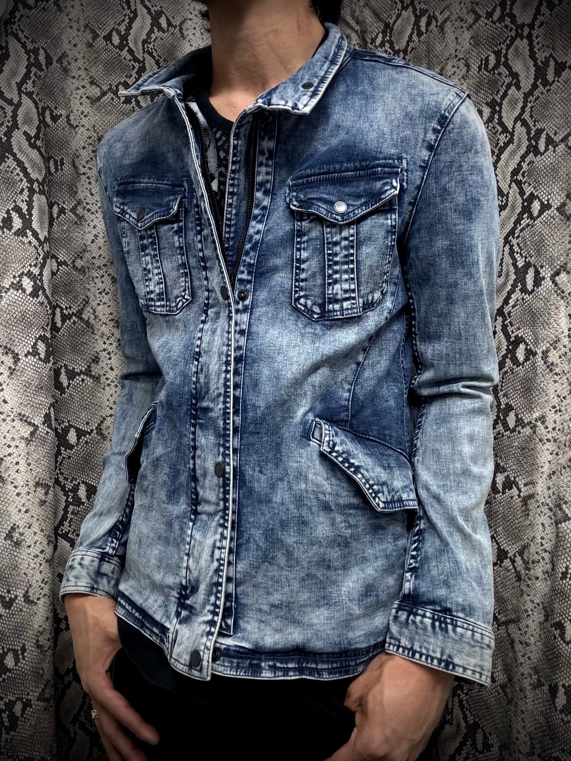 00‘s Design Washed Slim Fit Jacket 상품이미지2