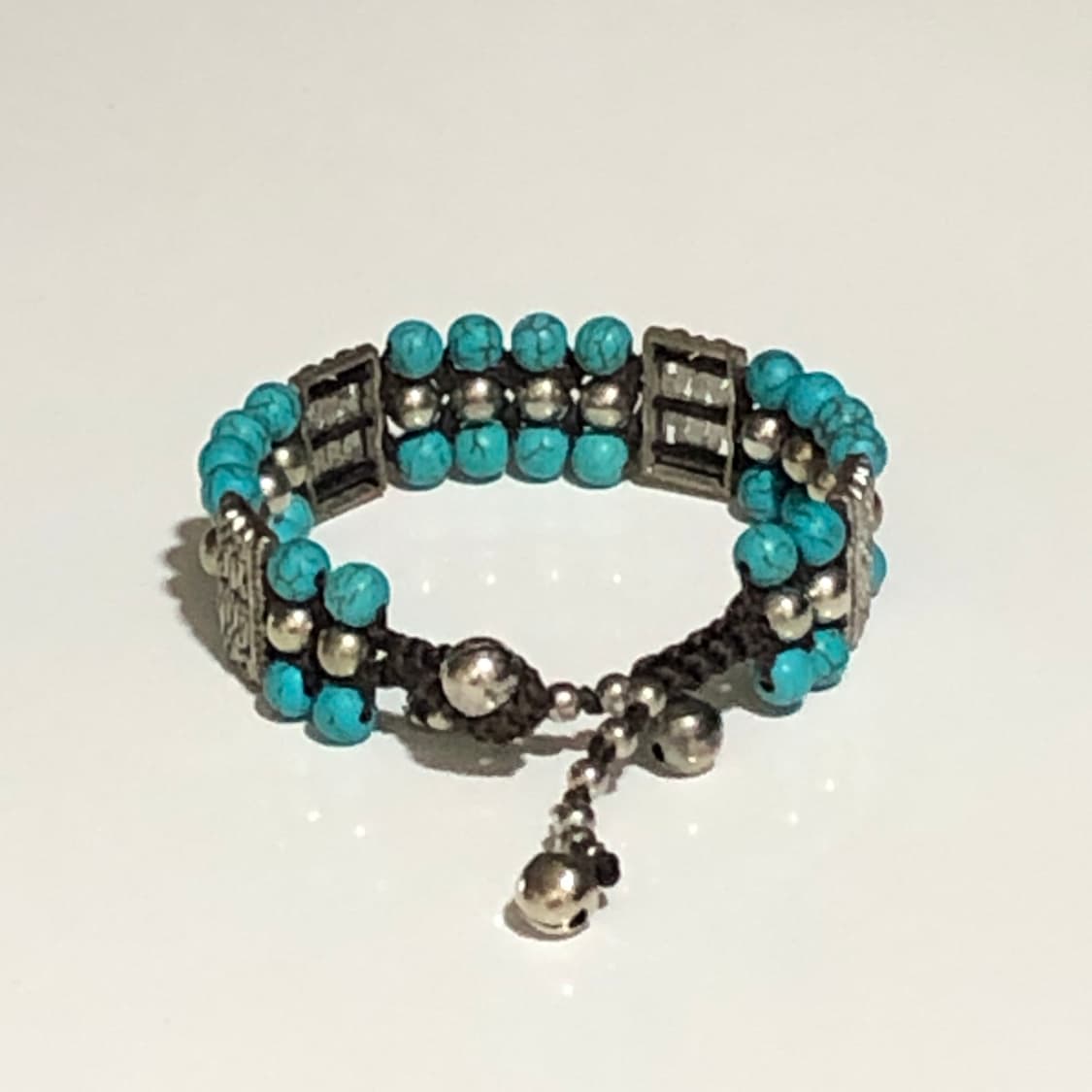 gemstone leather bracelet💚 상품이미지3