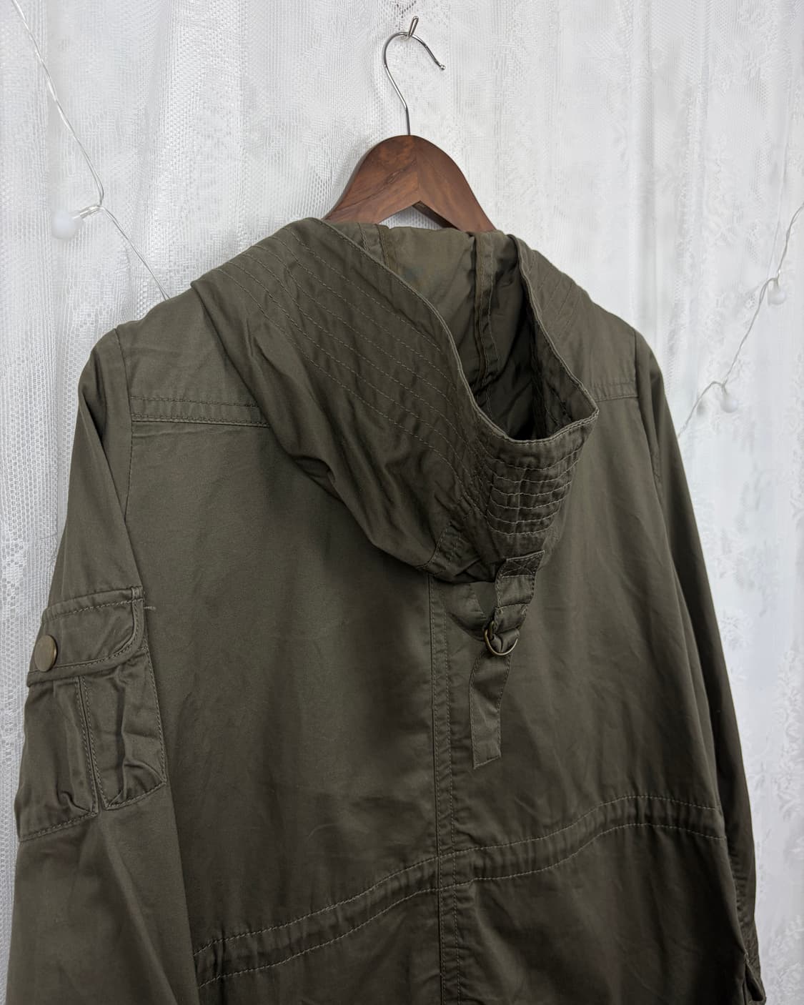 As Know As Khaki Hooded Field Jacket 상품이미지4