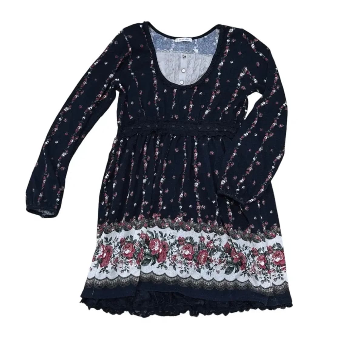 엑시즈팜  꽃무늬 레이스 원피스 상품이미지1