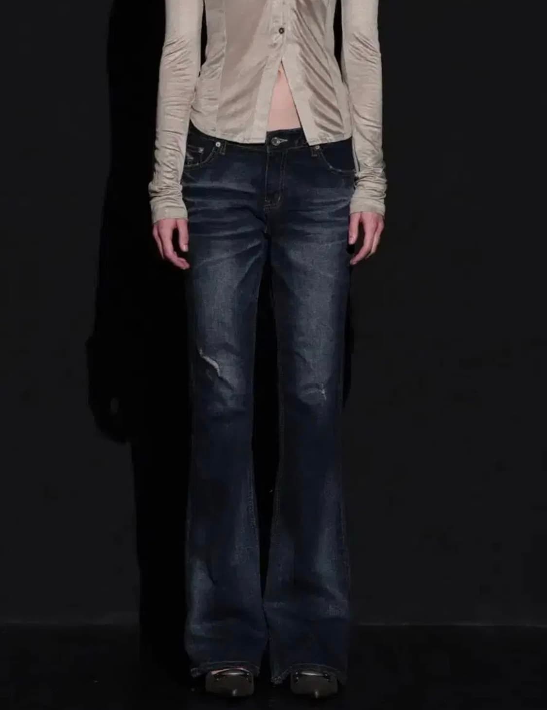 구해요) 보헤미안 서울 딥블루 부츠컷 데님팬츠 상품이미지1