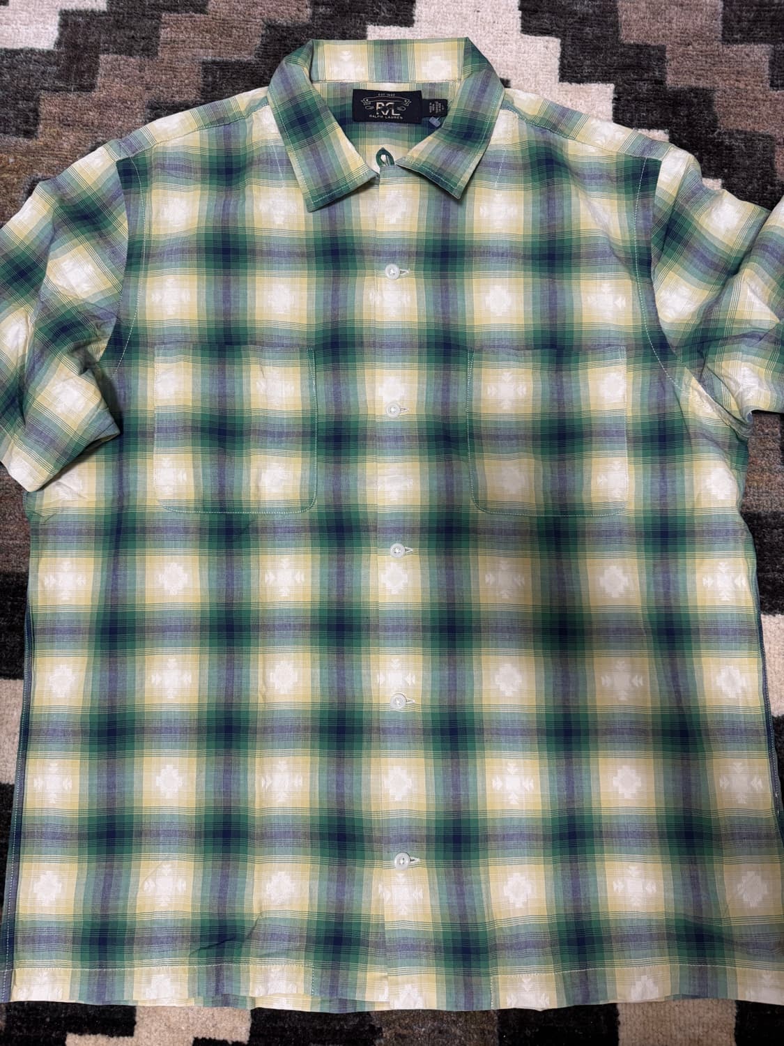 RRL 더블알엘 체크 워크 셔츠 L 상품이미지3