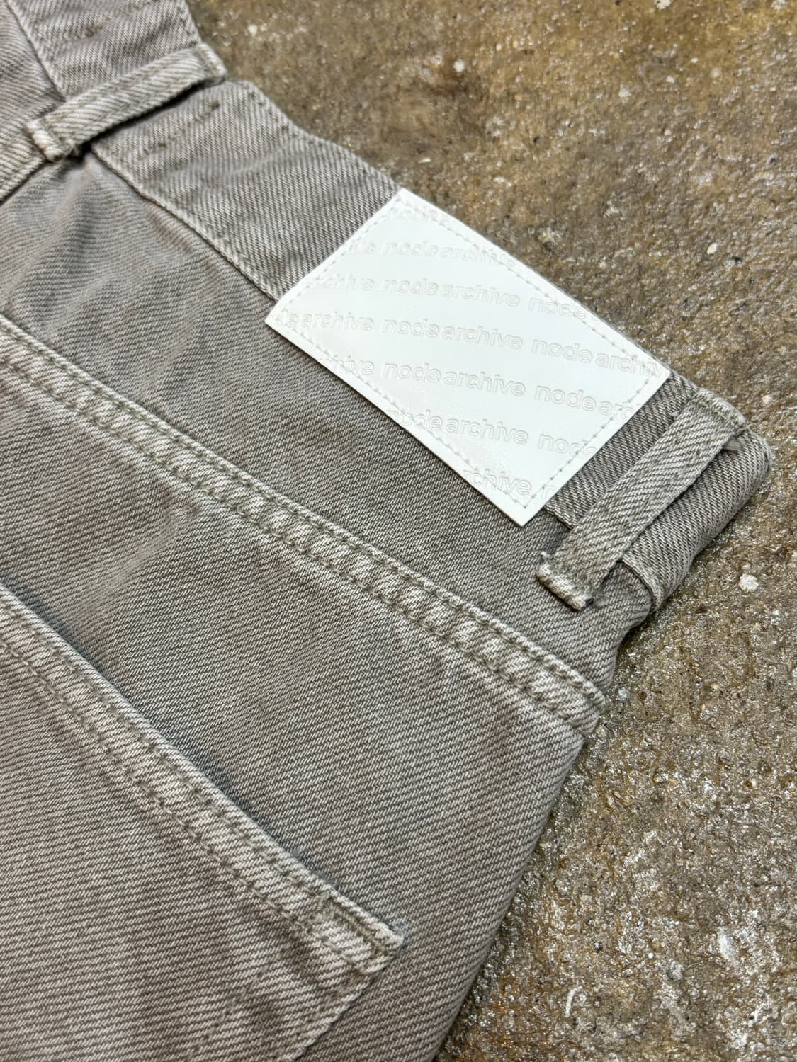 노드아카이브 다잉 데님 팬츠 (샌드쉘)  상품이미지8