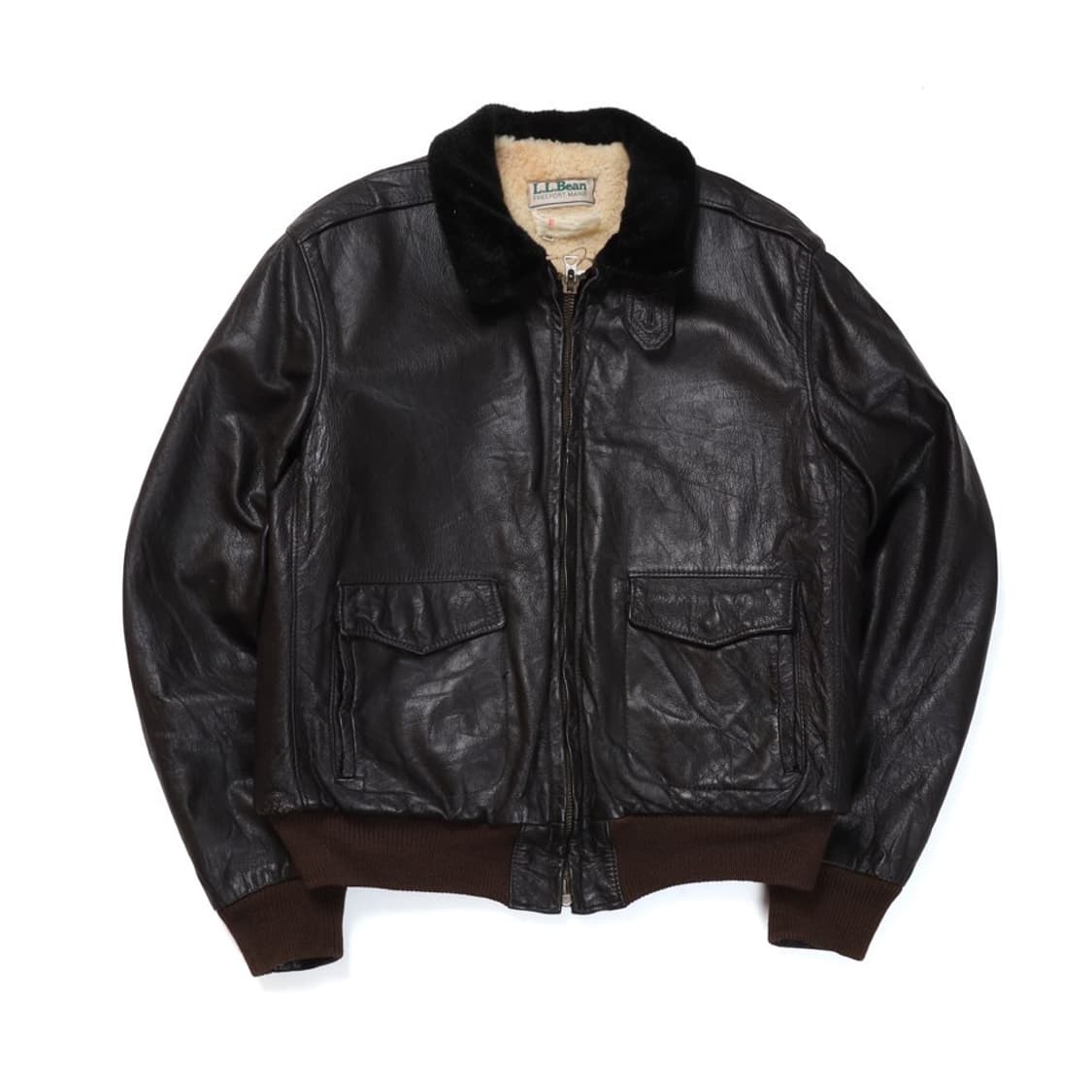70s L.L.Bean G-1  Flight Leather Ja 상품이미지1