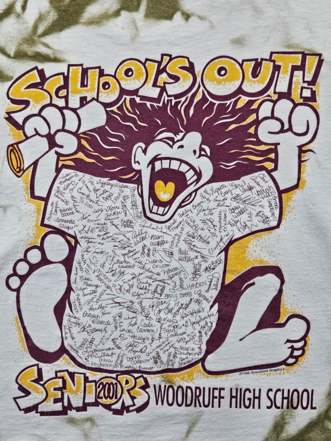 USA 스프레이커스텀 2001우드러프하이스쿨  롱슬리브 (M)/11364 상품이미지9