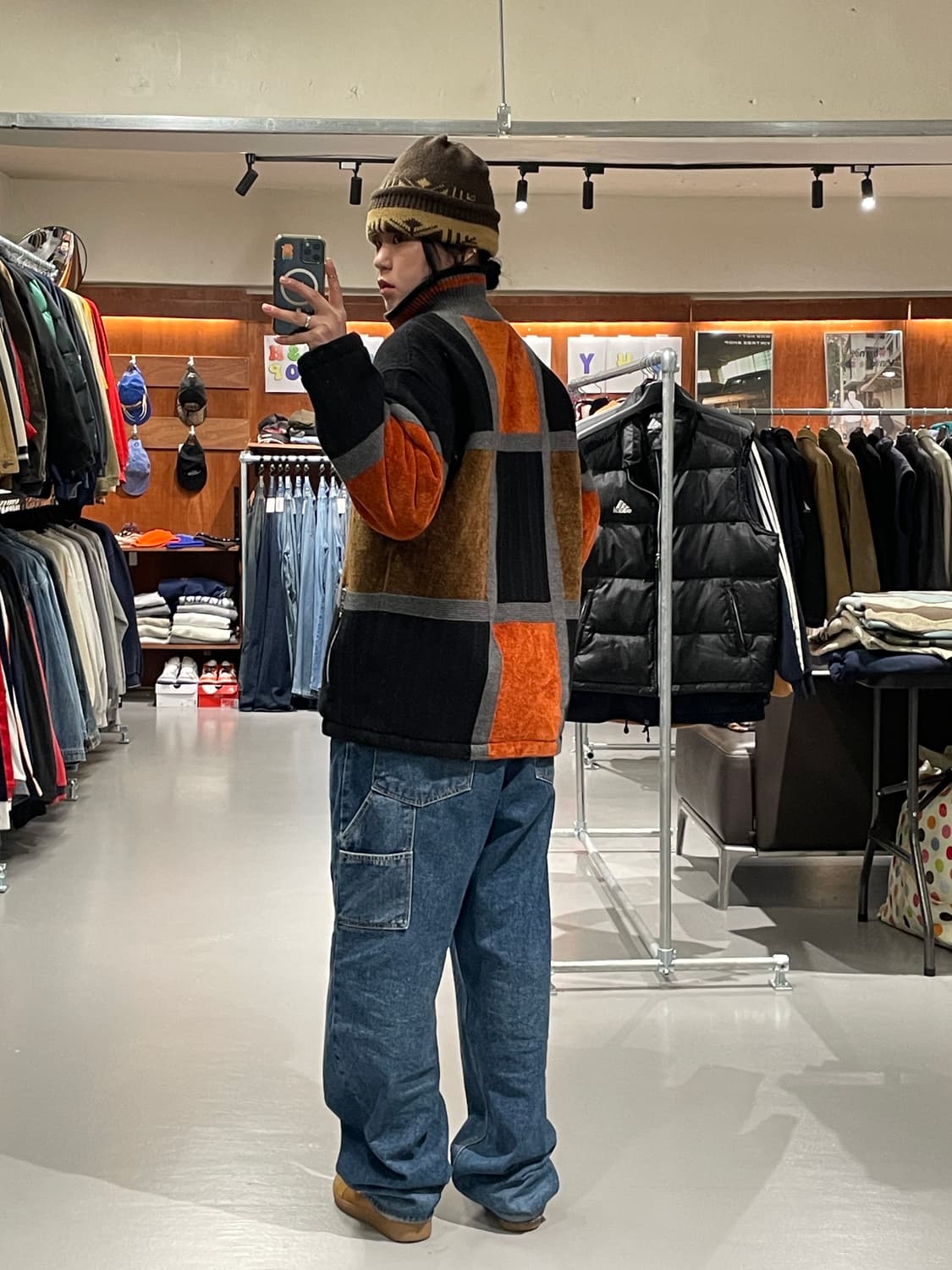 빈티지 니트 집업 점퍼   상품이미지6