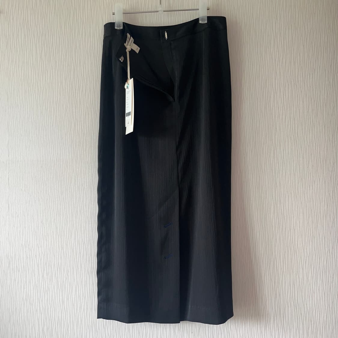 오버듀플레어 롱치마 스커트 검정 1size S -새제품 상품이미지5