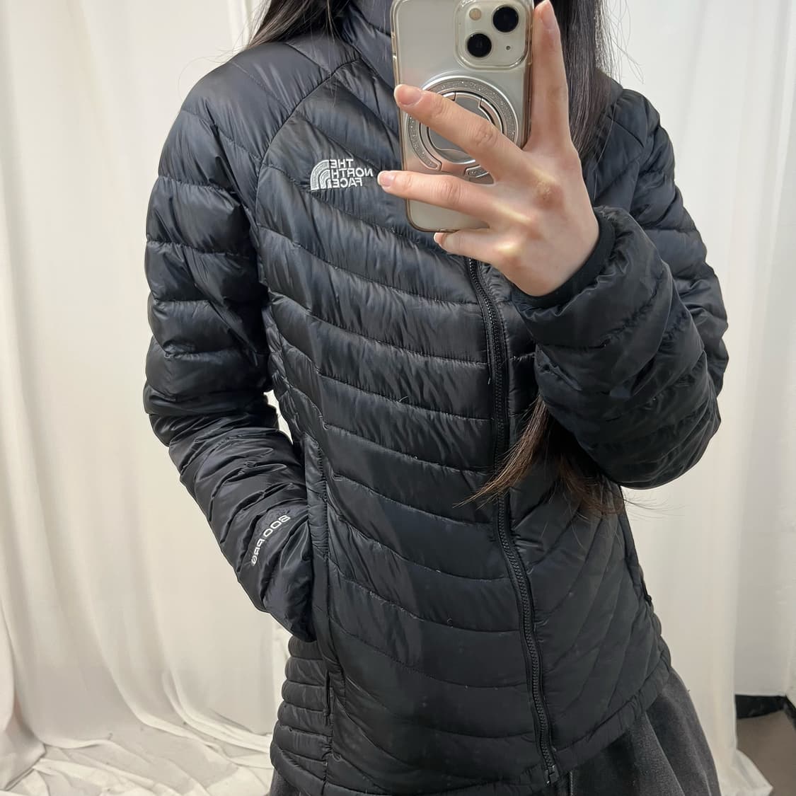 The North Face black lightweight padding 상품이미지3