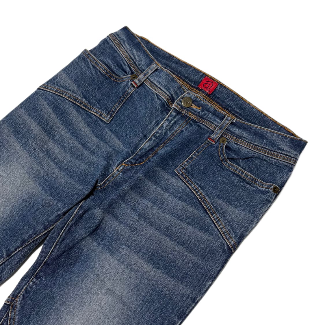 Cut line wide boot cut jeans  상품이미지3