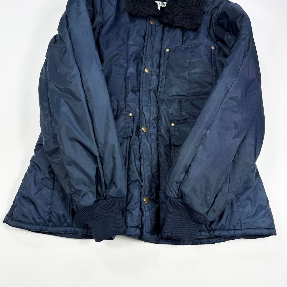 VTG 빈티지 네이지 퀼팅 점퍼 자켓 (L) 상품이미지3