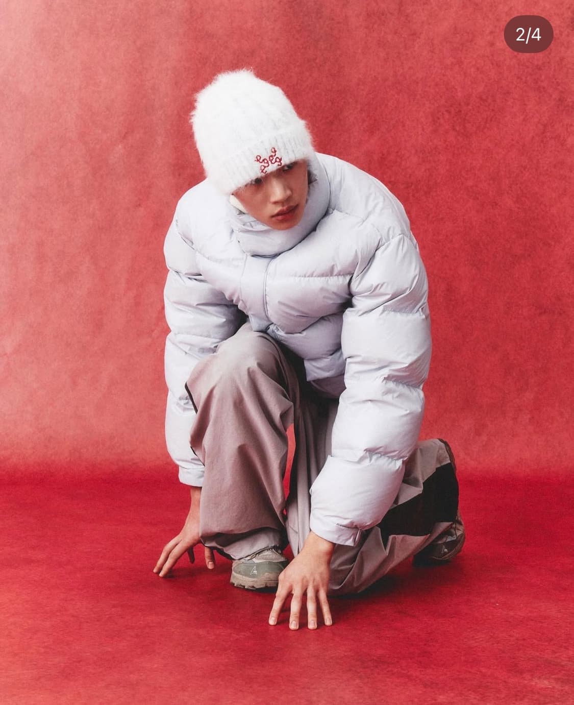 999휴머니티 앙고라 비니 화이트 상품이미지2